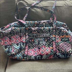 Vera Bradley Black and Pink Quilted Tote